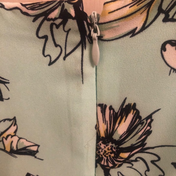 New Dynamite Light Blue Floral Spaghetti Strap Dress w/ Slip - Picture 3 of 5